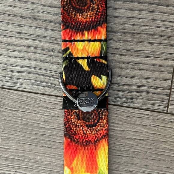 Zox Dog Leash - Radiate Positivity - Sunflower Orange 1" Wide Numbered 0233 - Picture 6 of 9